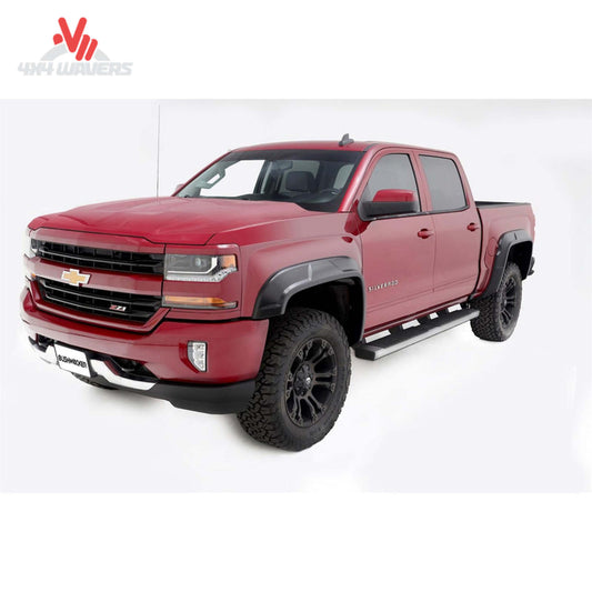 Installed Husky DRT matte black fender flares on 2016 Chevy Silverado 1500 SKU 2804944