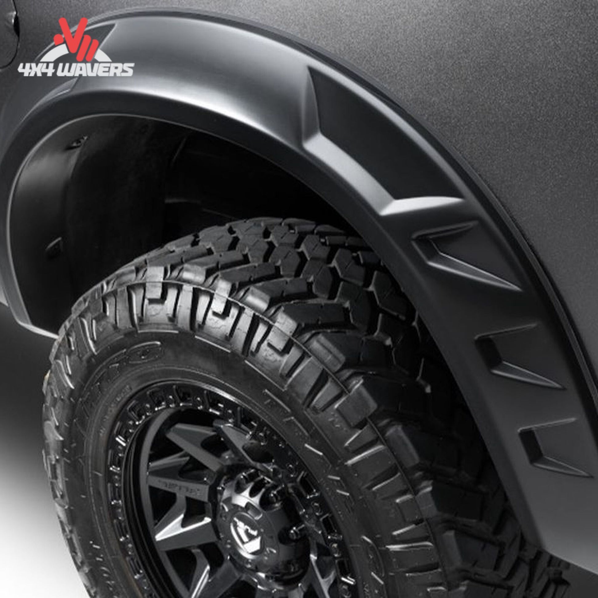 Husky DRT Style Fender Flares in matte finish installed on a 2021-2026 Ford F-150 for enhanced truck protection and style.