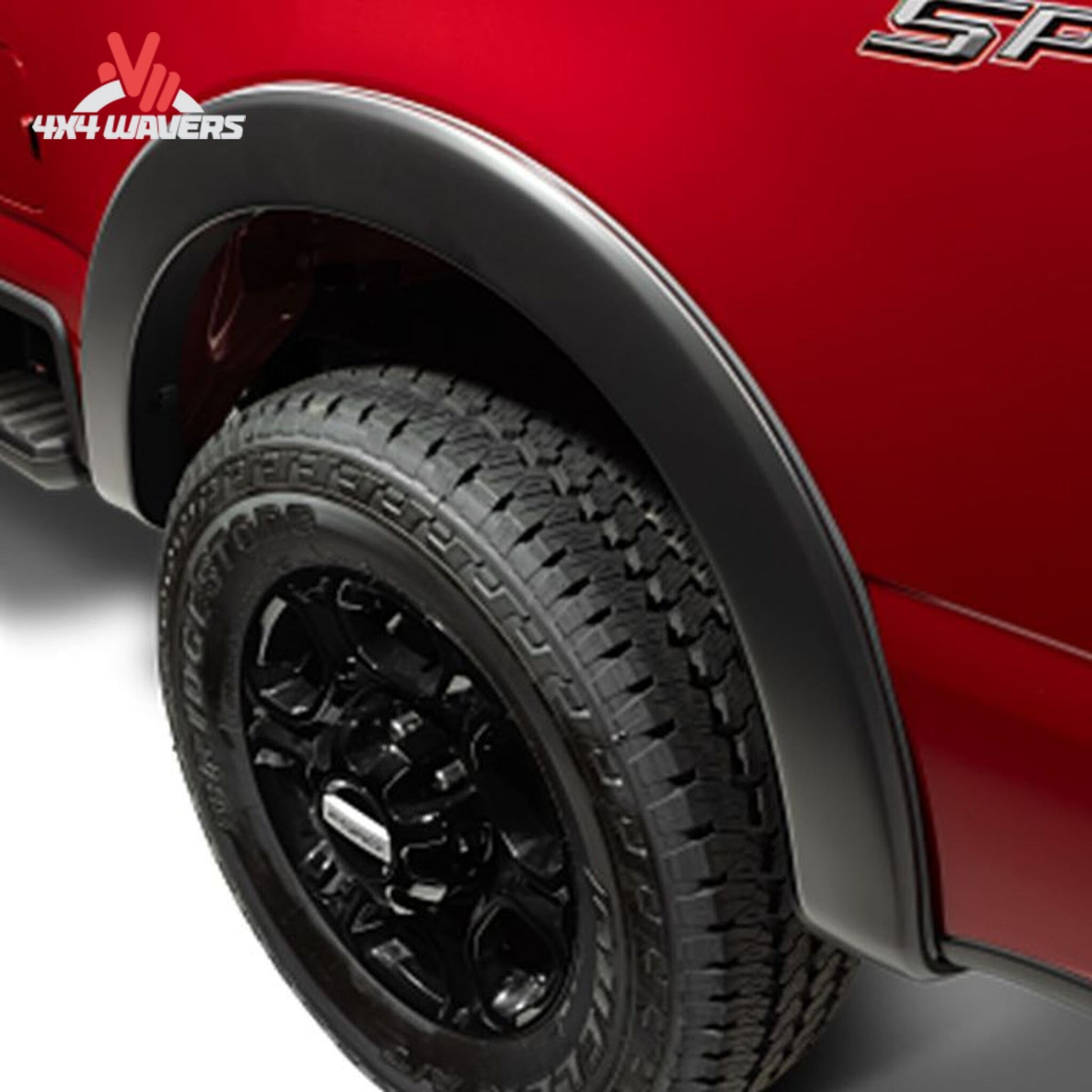 Husky OE Style Fender Flares in matte black for 2010-2014 Ford F-150 Raptor, made from durable DuraFlex ABS material.