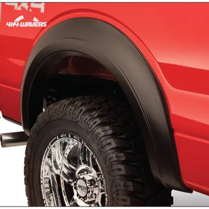 Husky Extend-A-Fender Flares for 2009-2014 Ford F-150, durable DuraFlex ABS with smooth matte finish, enhancing truck's style and protection.