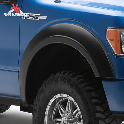 Husky Liners Extend-A-Fender Flares for 2015-2017 Ford F-150, smooth matte textured ABS fender flares.