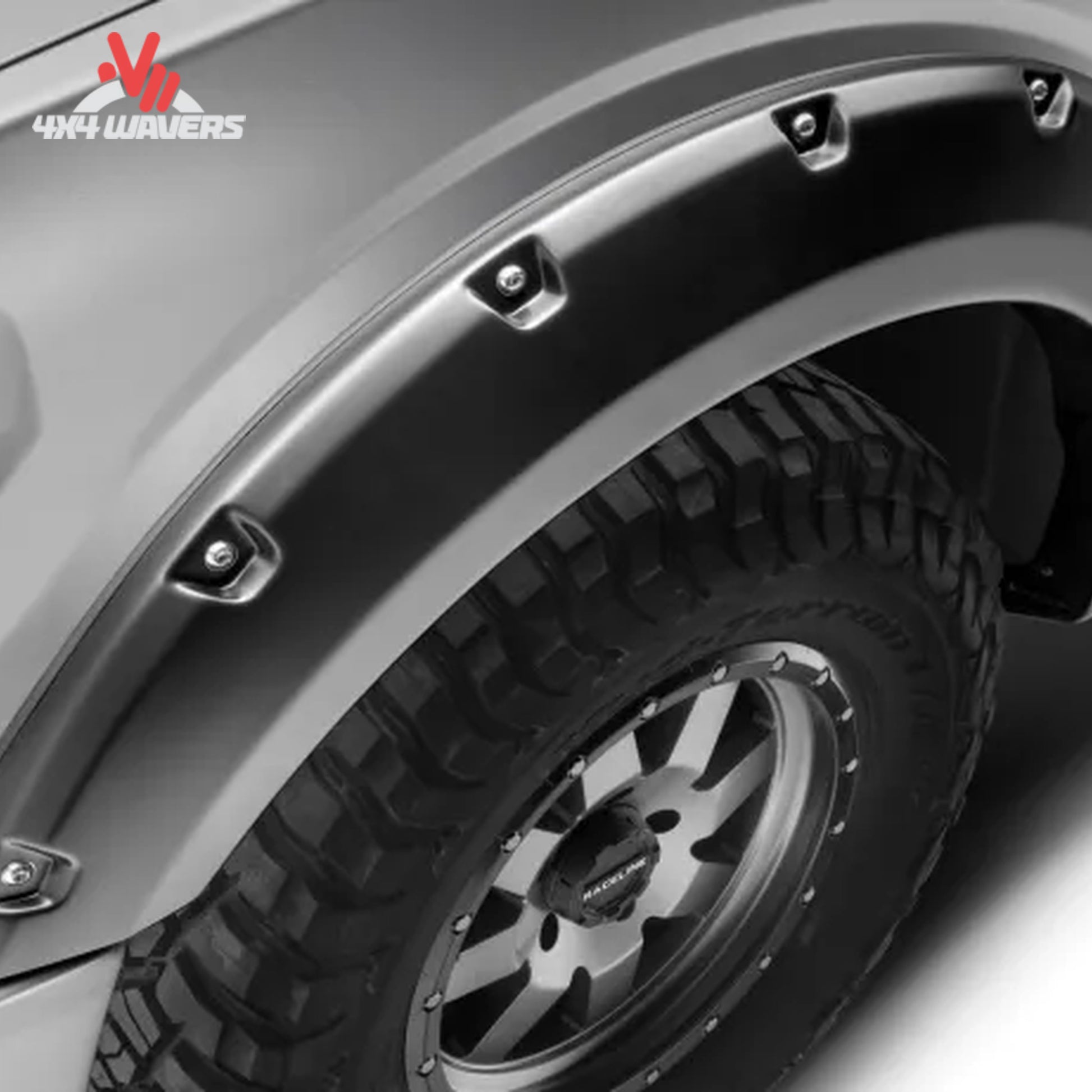Husky DuraFlex ABS pocket style fender flares for 2018-2020 Ford F-150, featuring smooth pocket texture and durable plastic construction.