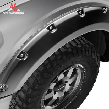 Husky Liners DuraFlex ABS pocket style fender flares for 2021-2026 Ford F-150, featuring smooth texture and durable design.