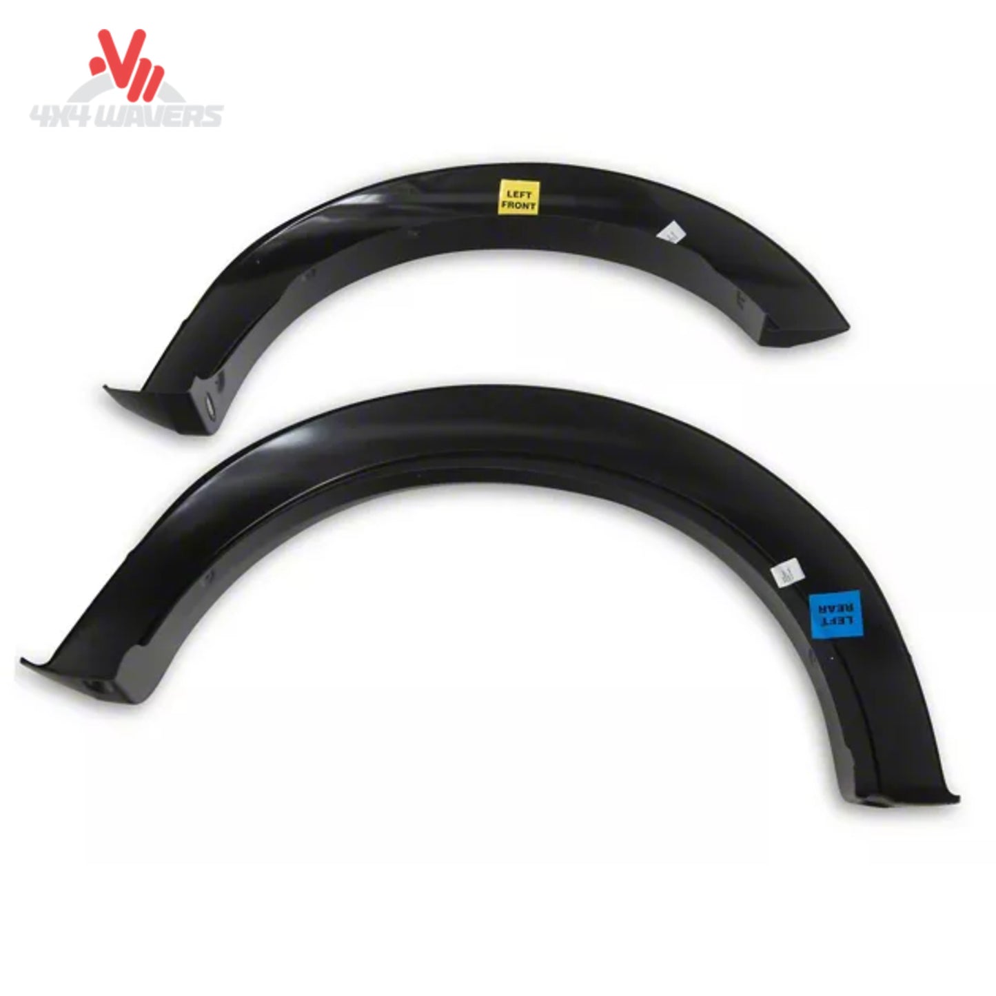 Husky Extend-A-Fender Flares installed on a 2009-2014 Ford F-150, black plastic fender flares for truck wheel arches.