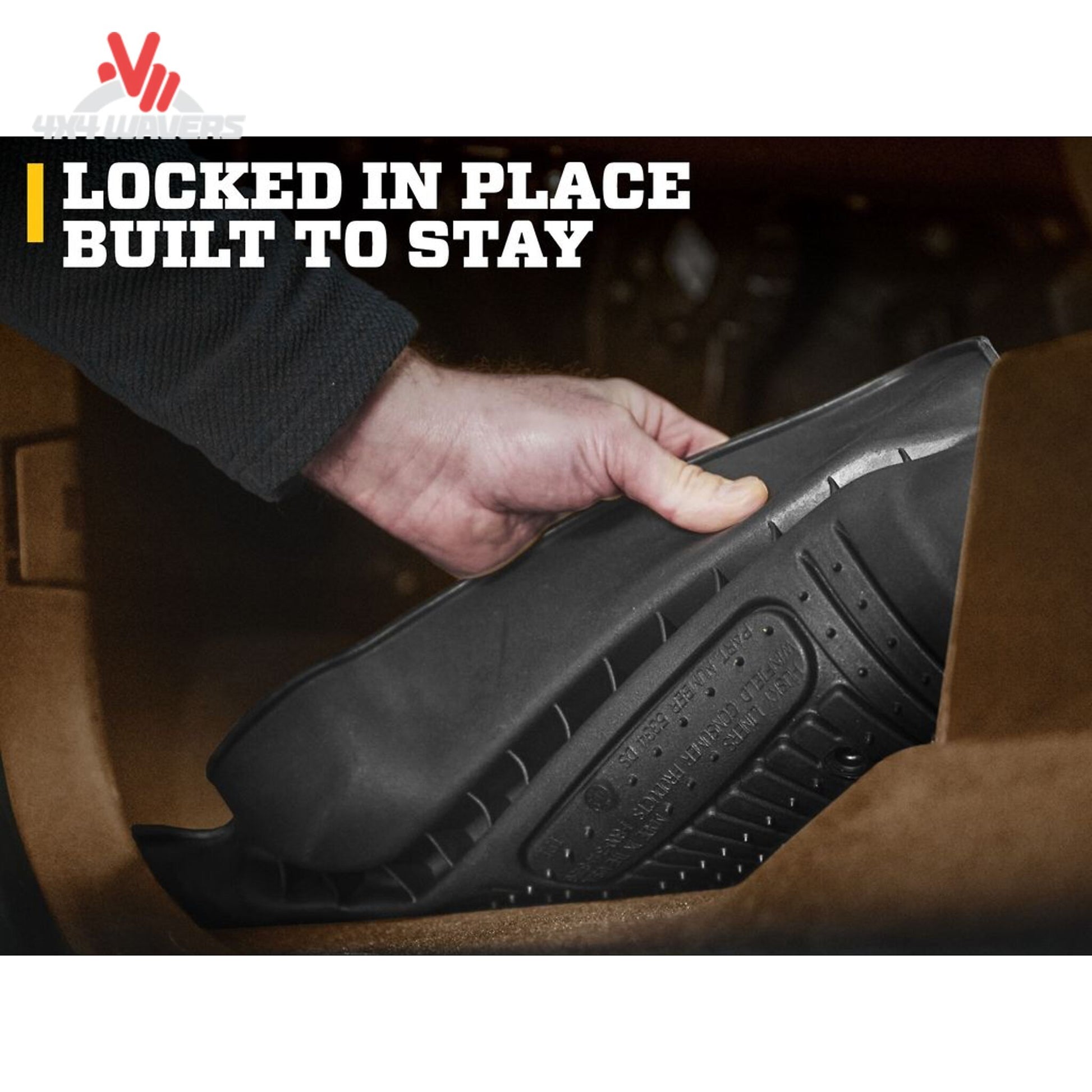 Close-up view of anti-slip nibs on bottom of DuraGrip front floor liner SKU 54981
