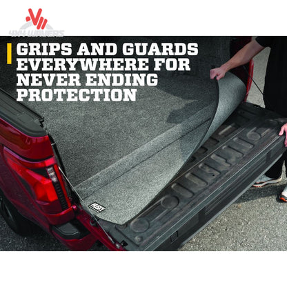 Husky Guardian Comfort Bedliner for Ford F-150 6.5ft bed, black plastic bed liner with textured surface and Husky branding.