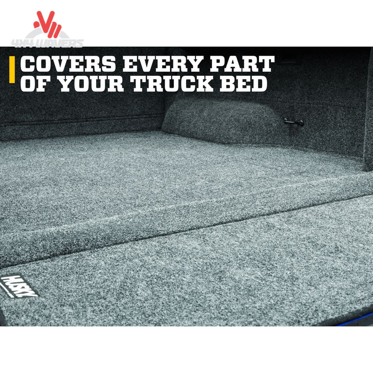 Husky Guardian Impact Bed Mat for Ford F-150 6.5ft bed, durable liner designed to protect truck bed surfaces.