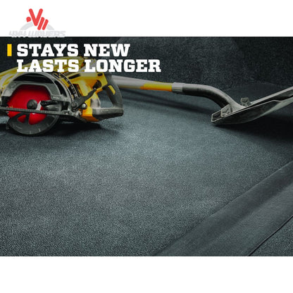 Husky Guardian Impact Bed Liner for 15-26 Ford F-150 5.5ft bed, durable black bed mat with textured surface, fits full truck bed