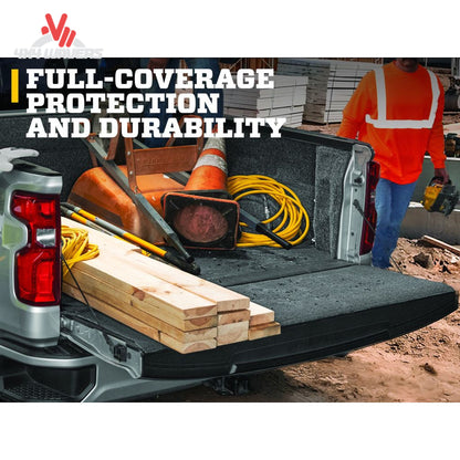 Husky Guardian Impact Bed Liner for 15-26 Ford F-150 6.5ft bed, durable protective bed mat with textured surface.