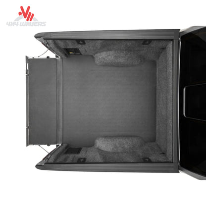 Husky Guardian Impact Bed Liner for 15-26 Ford F-150 with 5.5ft bed, showing durable black protective bed mat