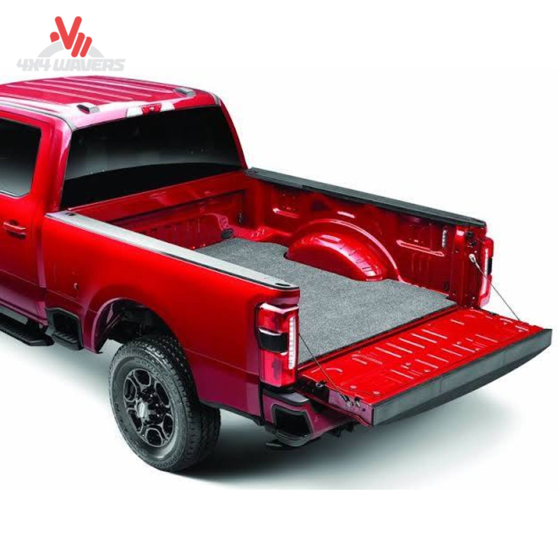 Husky Liners Guardian Comfort Bed Mat in 2004-2014 Ford F-150 5.5 ft bed, durable liner protecting truck bed surface.