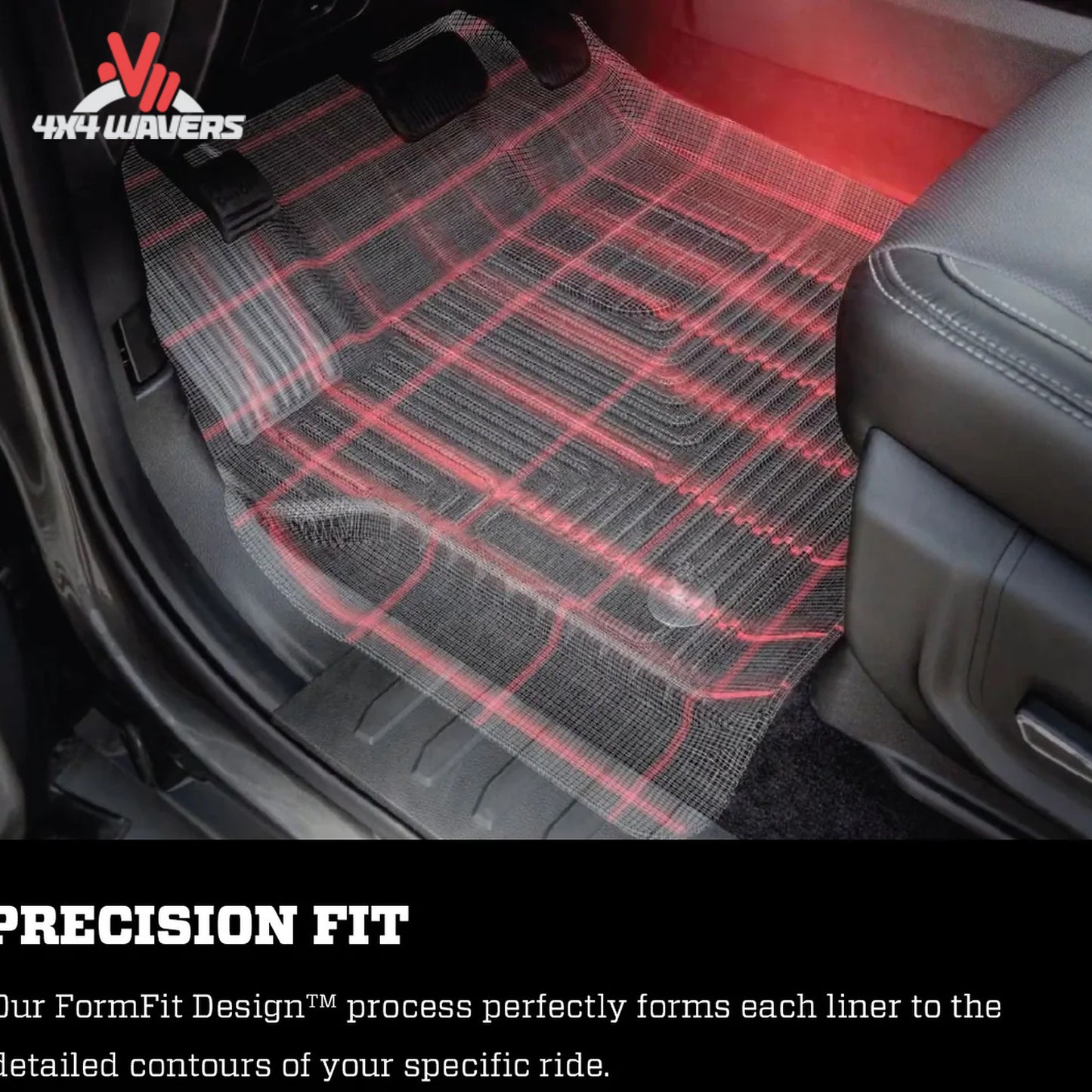 Husky Liners WeatherBeater black front and rear floor liners 93681 installed in 2020-2026 Jeep Gladiator JT