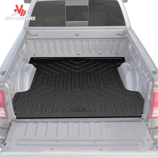 Husky Heavy Duty Bed Mat in black for 15-26 Ford F-150 6.5ft truck bed, durable rubber liner to protect the truck bed surface.