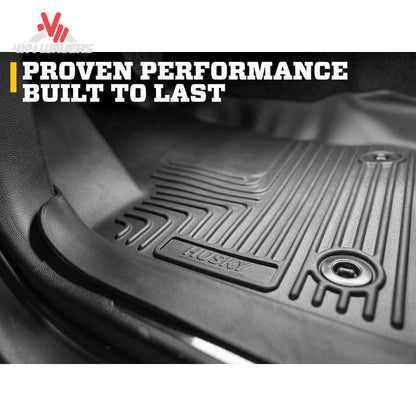 Driver side thermoplastic floor liner with raised FormFit perimeter edge SKU 98201