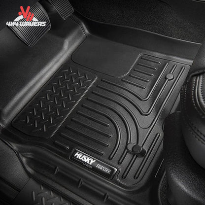 Driver side thermoplastic floor liner with raised FormFit perimeter edge SKU 98231