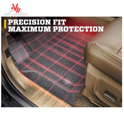 Husky Liners 98201 WeatherBeater front and rear black floor liners Silverado Sierra SKU 98201