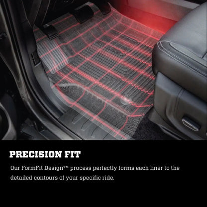 Husky Liners WeatherBeater rear floor liner in black for 2020-2025 Jeep Gladiator JT, durable all-weather floor protection.