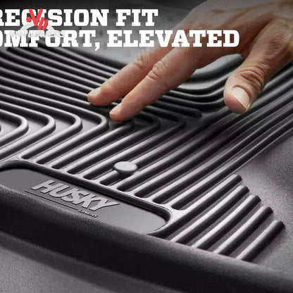 Driver side rubberized floor liner with raised FormFit edges and anchor lock SKU 54208