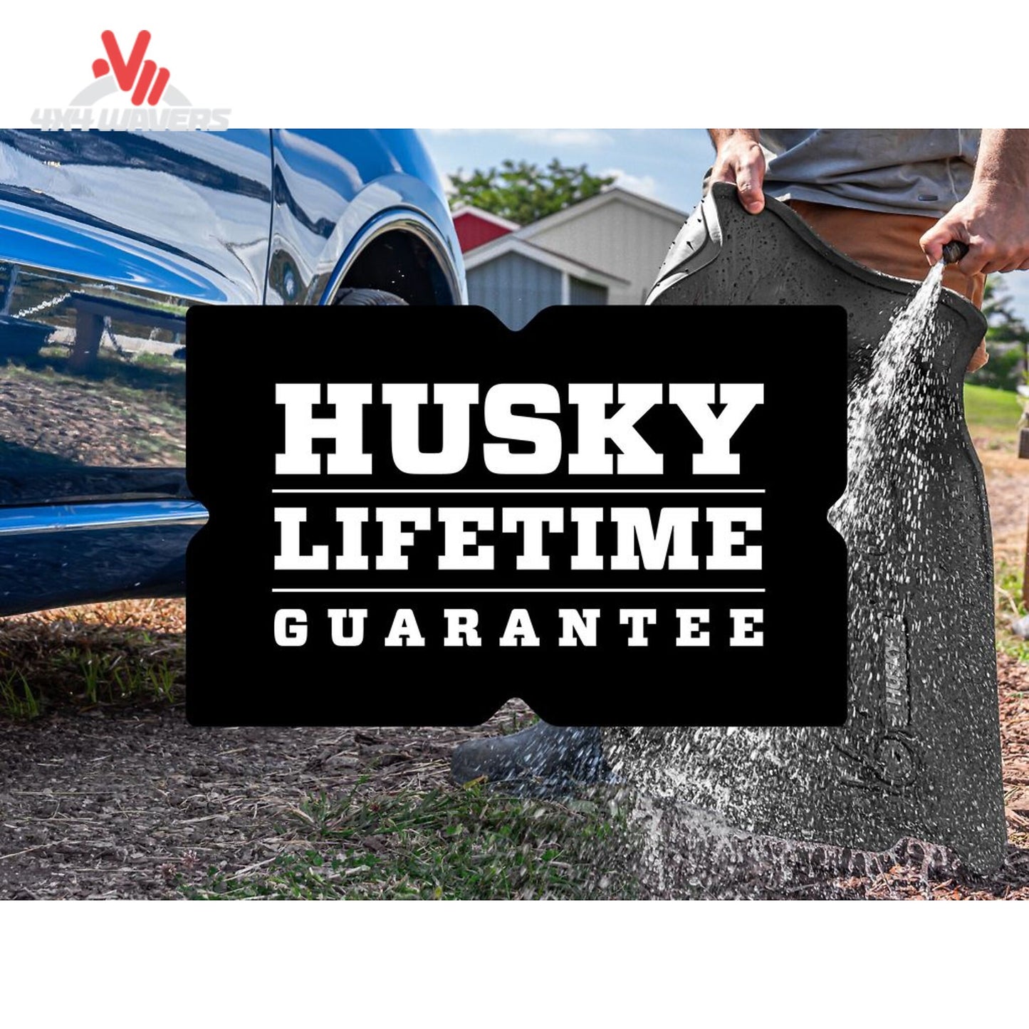 Husky Liners 54981 X-Act Contour front black floor liners Silverado Sierra regular cab SKU 54981