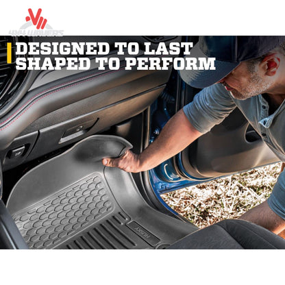 Passenger front footwell rubber liner showing contoured coverage SKU 54981