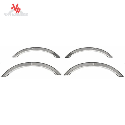 ICI polished stainless steel fender trim for 2004-2014 Ford F-150, 4-piece set, enhances truck’s fender appearance and protection.