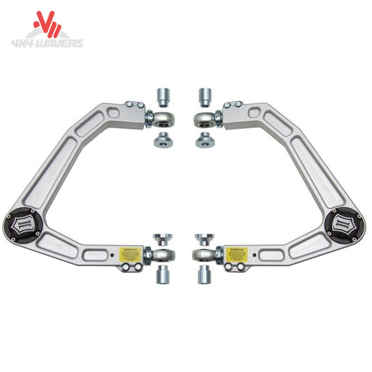 Pair of CNC machined aluminum ICON billet upper control arms with delta joints SKU 78720DJ