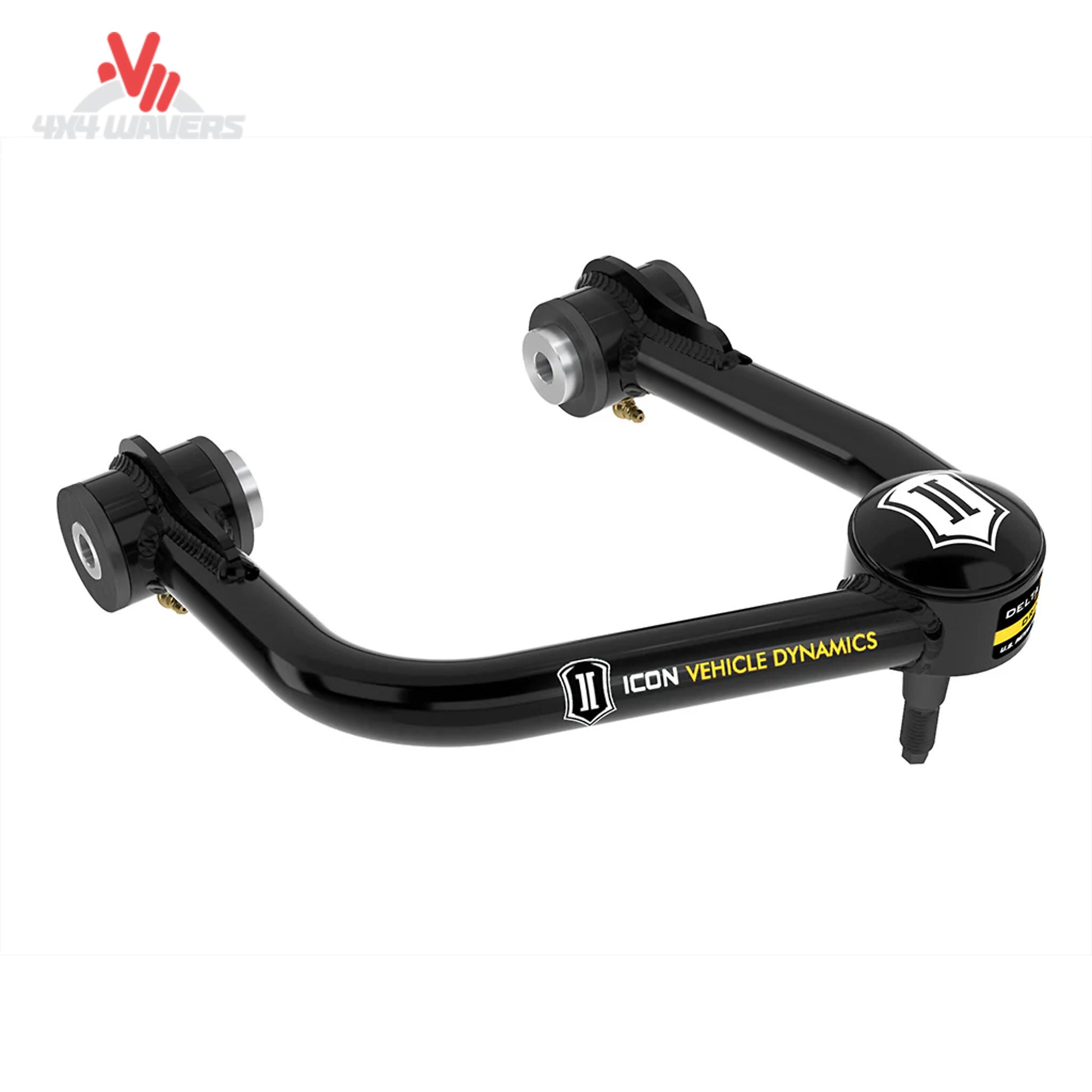 Heavy-duty ICON tubular control arms engineered for Ford Bronco suspension travel and alignment correction