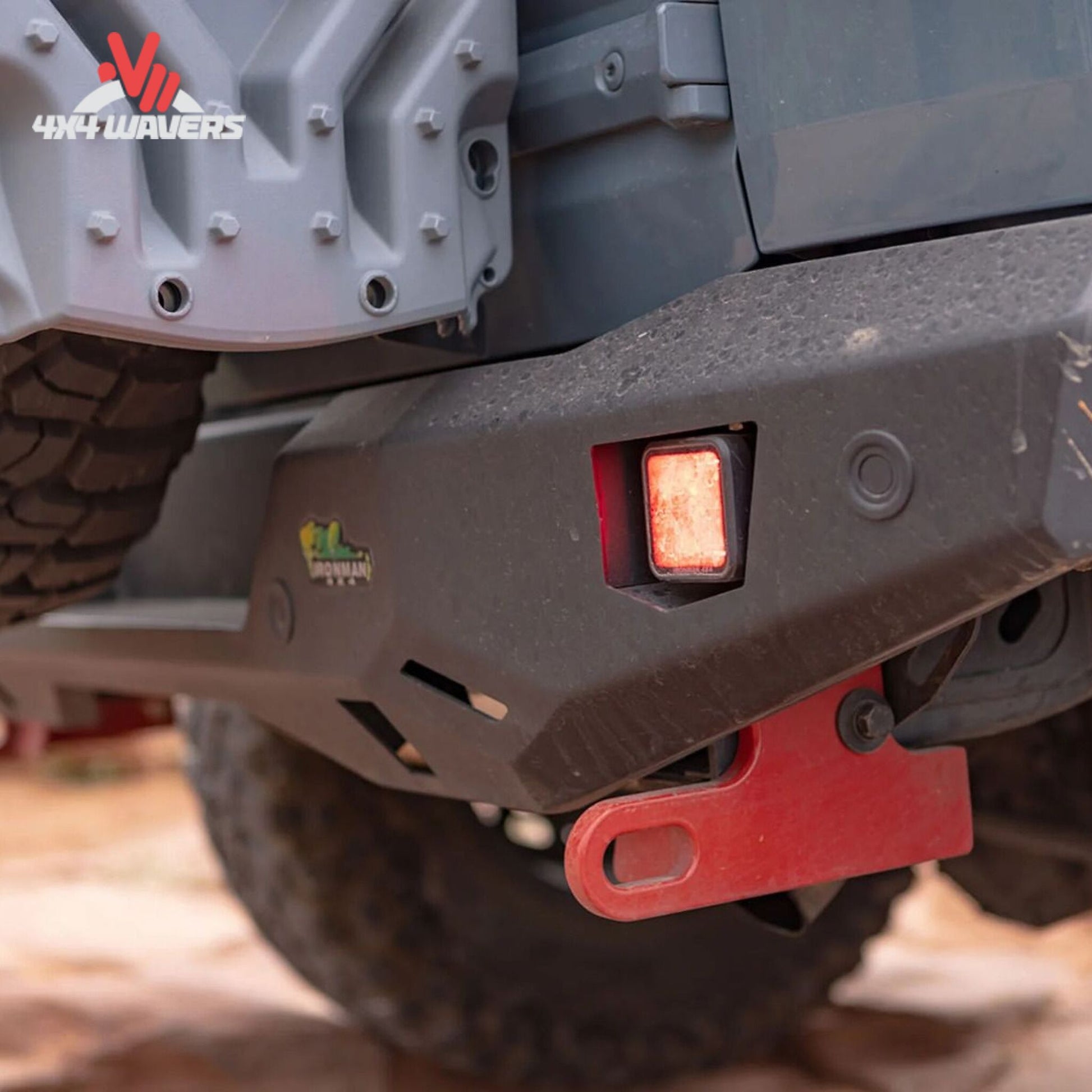 Ironman Bronco rear bumper corner protection design