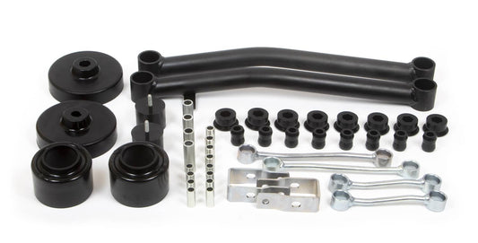 Daystar 2-inch lift kit components for 2020-2025 Jeep Gladiator JT, including control arms and polyurethane spacers.