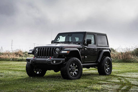 BDS Suspension 3-inch lift kit with NX2 shocks on a 2018-2025 Jeep Wrangler JL 2-door with 37-inch tires for off-road capability