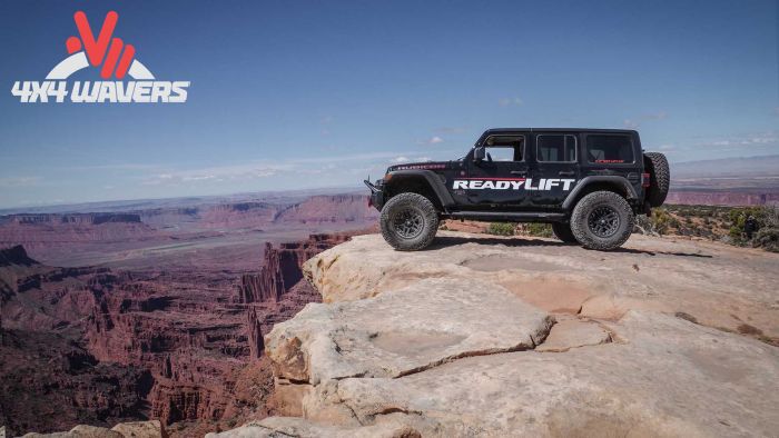 ReadyLIFT 2.5-inch SST lift kit installed on a 2018-2026 Jeep Wrangler JL Rubicon with off-road suspension upgrade.