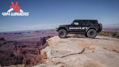 ReadyLIFT 2.5-inch SST lift kit installed on a 2018-2026 Jeep Wrangler JL Rubicon with off-road suspension upgrade.