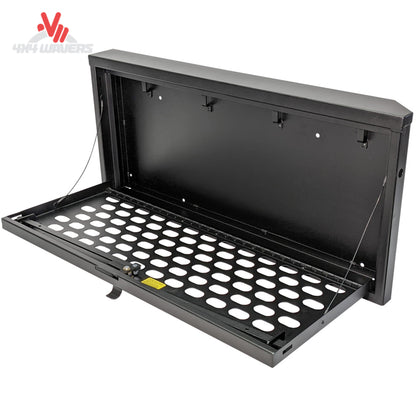 Integrated MOLLE attachment panel configured for recovery gear, pouches, and overland accessories