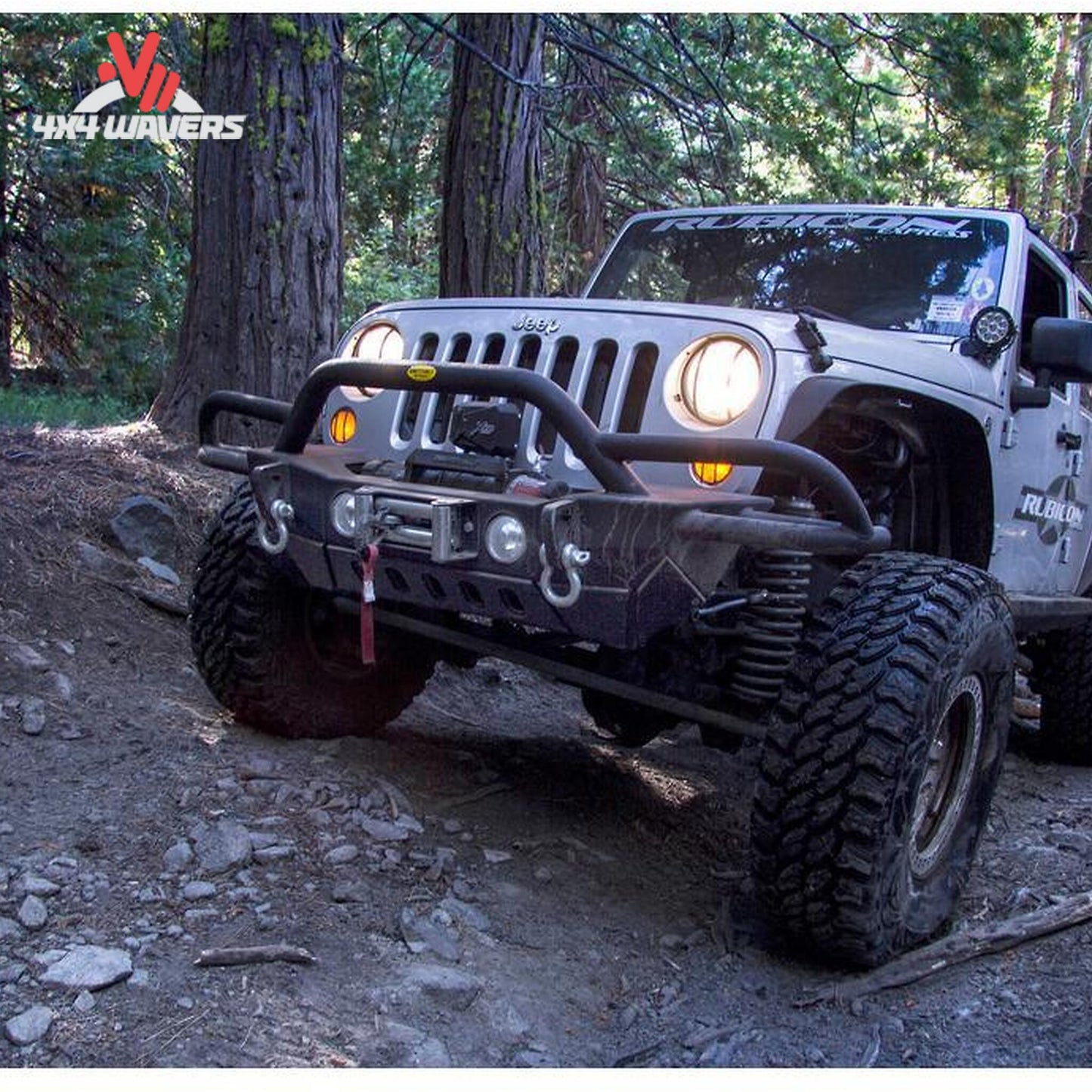 Smittybilt SRC Gen2 bumper installed on Jeep Wrangler JK