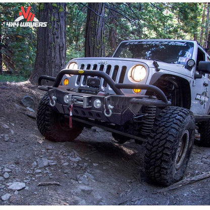 Smittybilt SRC Gen2 bumper installed on Jeep Wrangler JK
