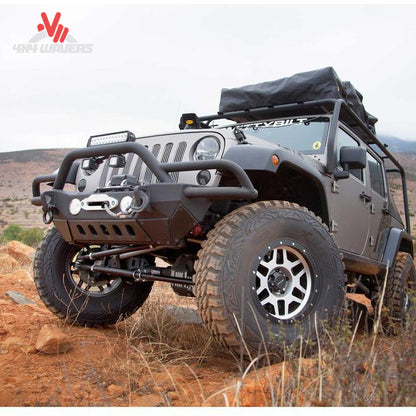 Smittybilt SRC Gen2 bumper installed on Jeep Wrangler JK