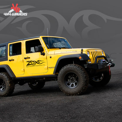 2012-2018 Jeep Wrangler JK Unlimited with Zone Offroad 4 inch suspension lift and 35 inch tires