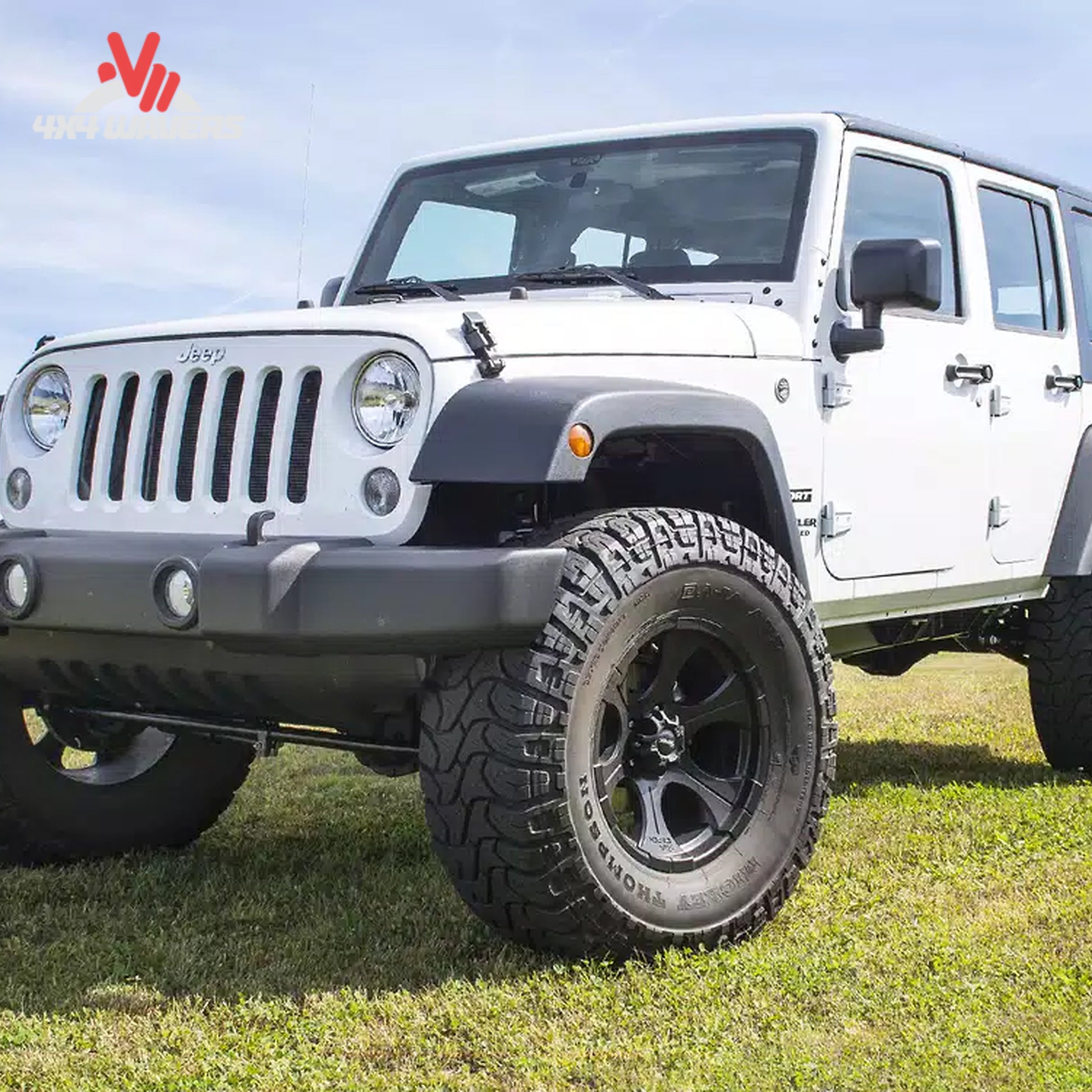 Installed Zone Offroad 4 inch suspension lift on Jeep Wrangler JK