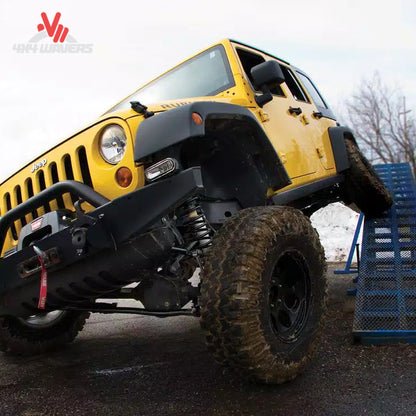 Installed Zone Offroad 4 inch suspension lift on Jeep Wrangler JK