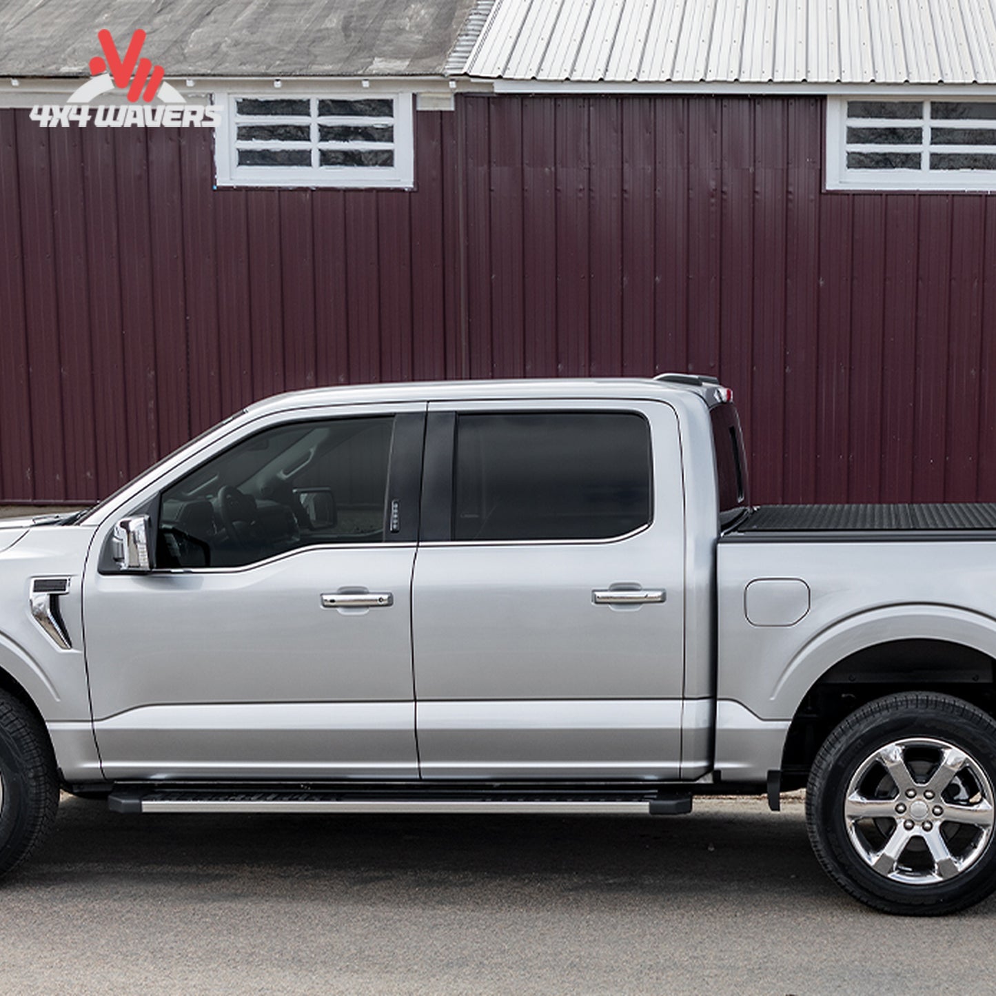LOMAX hard folding tonneau cover textured black urethane B3010029 for Ford F-150 6.5 foot bed.