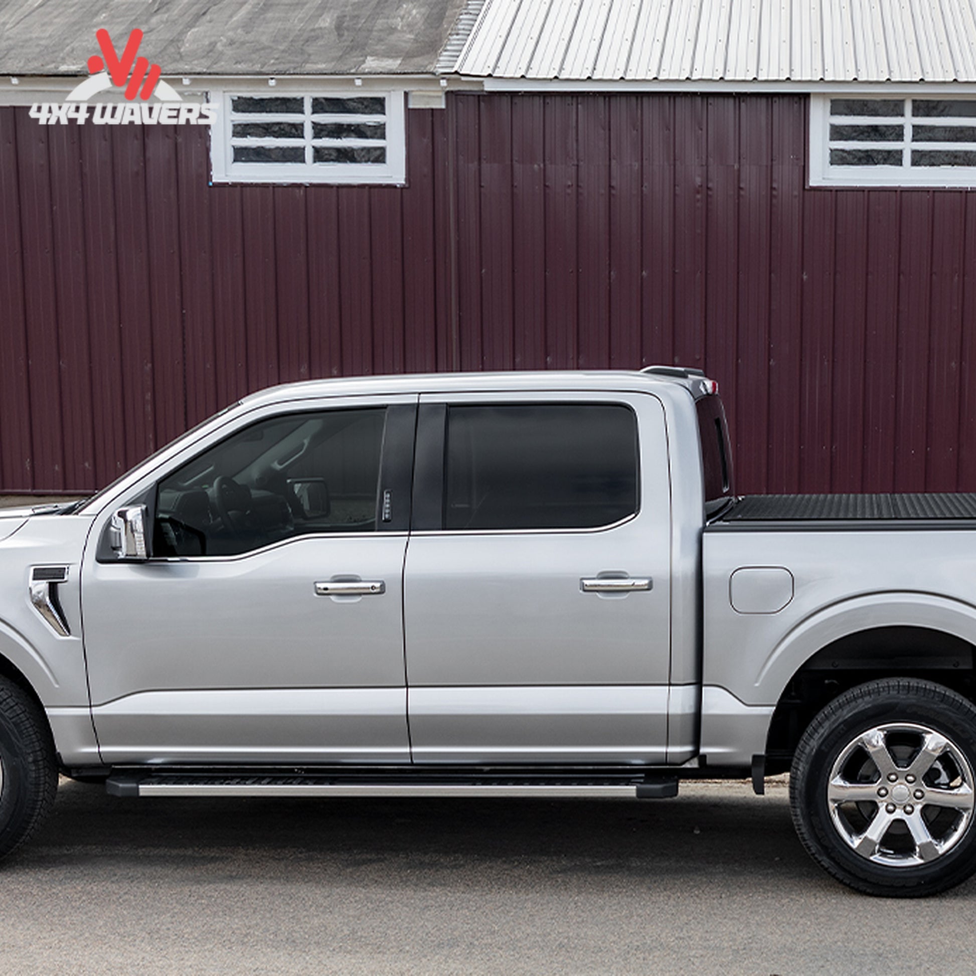 LOMAX hard folding tonneau cover textured black urethane B3010029 for Ford F-150 6.5 foot bed.