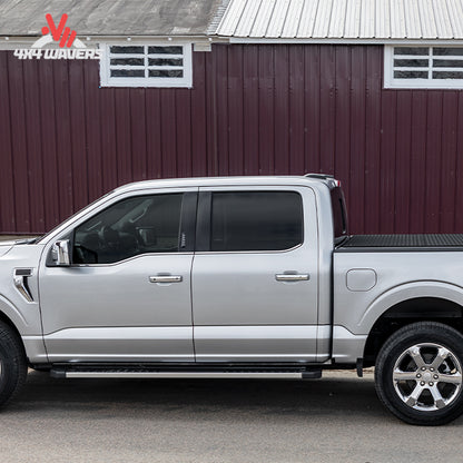 LOMAX hard folding tonneau cover textured black urethane B3010029 for Ford F-150 6.5 foot bed.