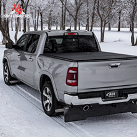 Closed LOMAX Hard Folding Tonneau Cover for 2020-2026 Jeep Gladiator JT 5ft bed, durable ACI truck bed cover.