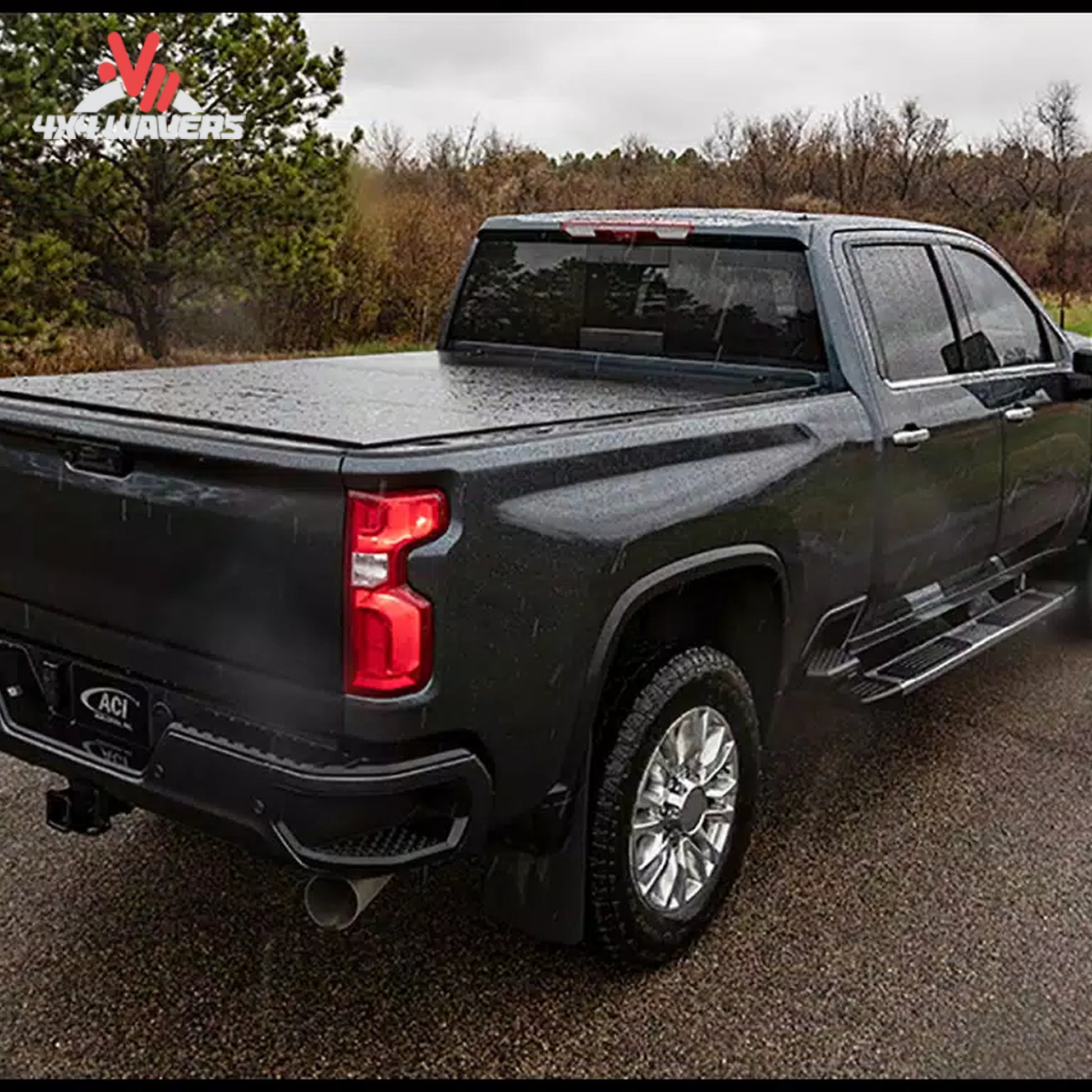 LOMAX Stance hard folding tonneau cover textured black urethane G3010029 for Ford F-150 6.5 foot bed.