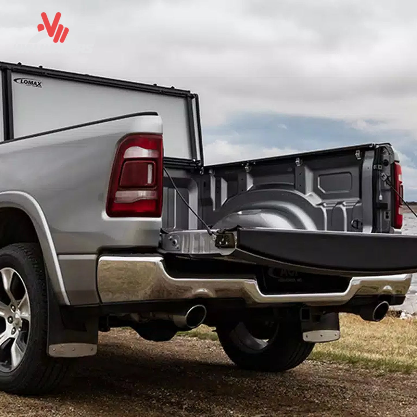 RIGIDLINK locking system and molded storage brackets holding LOMAX Stance cover vertically.