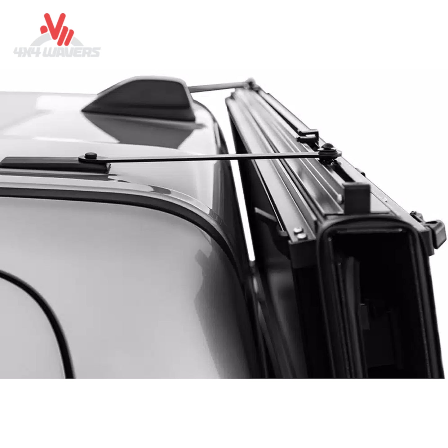RIGIDLINK locking system and molded storage brackets holding LOMAX Stance cover vertically.