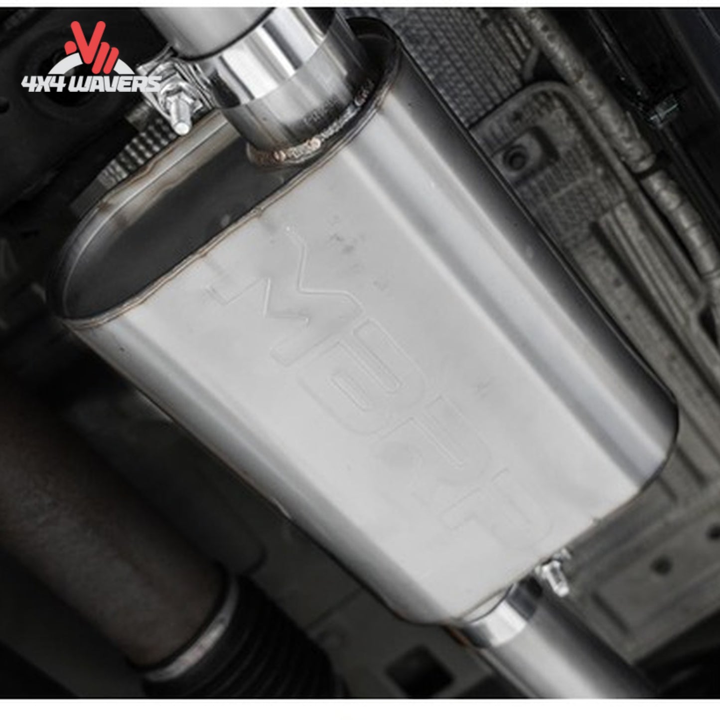 Performance exhaust piping designed to maximize airflow and improve Bronco throttle response