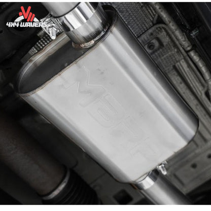 Performance exhaust piping designed to maximize airflow and improve Bronco throttle response