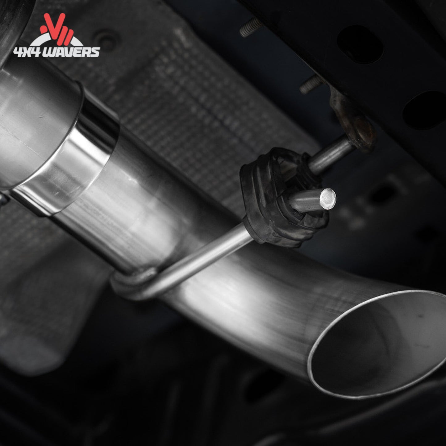 Mandrel-bent MBRP exhaust piping engineered for improved EcoBoost airflow and efficiency
