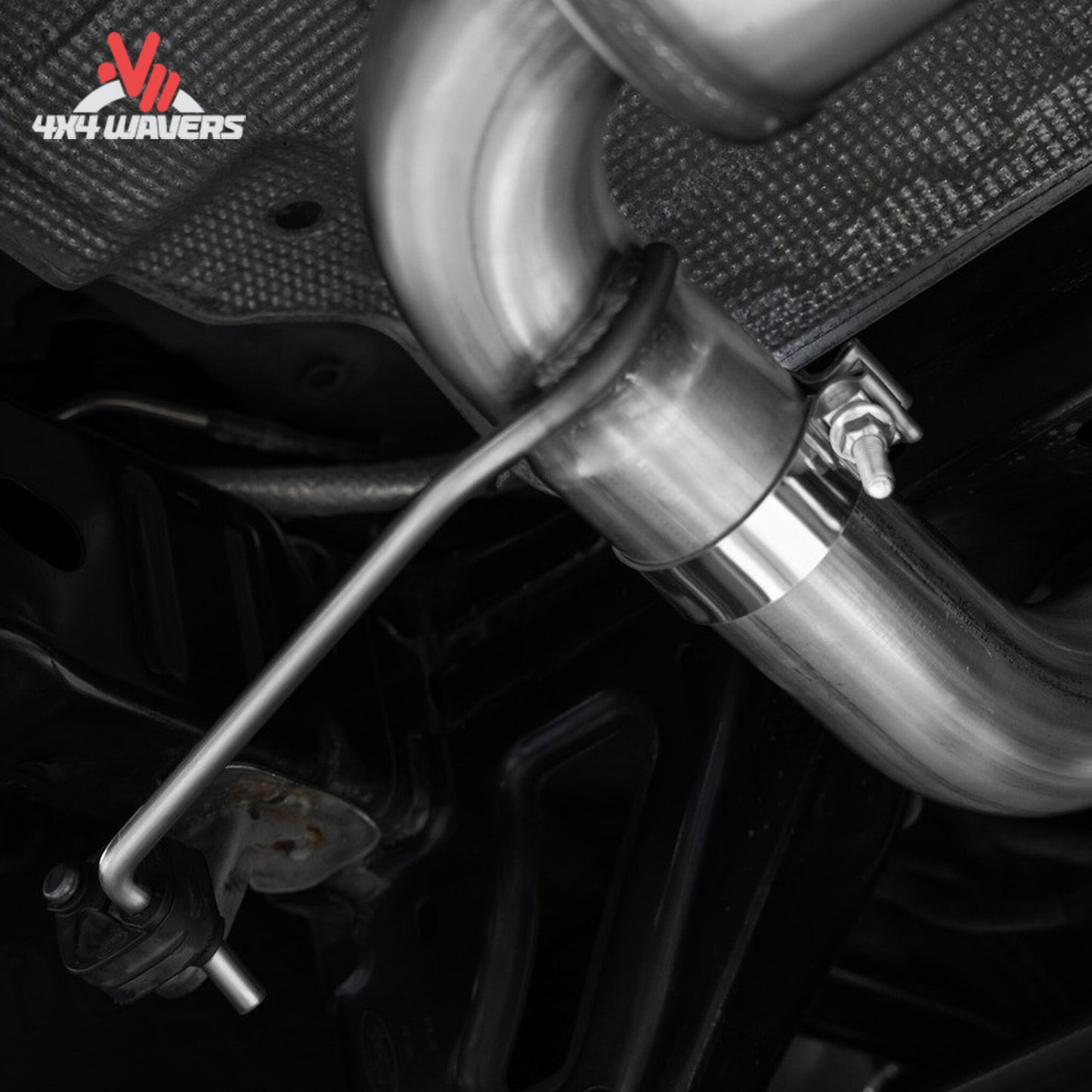 Mandrel-bent MBRP exhaust piping engineered for improved EcoBoost airflow and efficiency